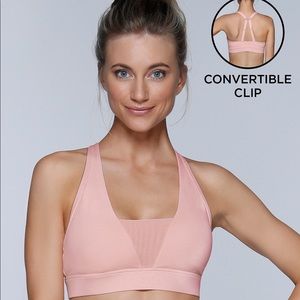 Gorgeous Blush Pink Convertible Sports Bra in L